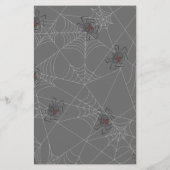 Papier Web et citrouilles d'araignées d'Halloween (Dos)