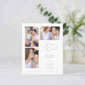 Papier Wedding Grey 3 Photos Collage Budget Branches (Debout devant)