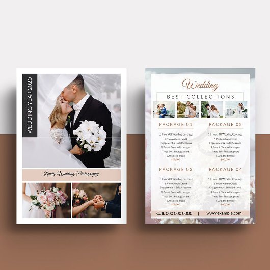 Papier Wedding Photography Price List Template