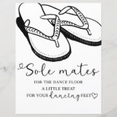 Papier Wedding Sign, Sandals, Sole Mates, Sunglasses (Devant)