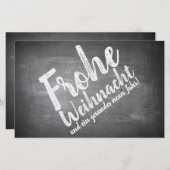 Papier Weihnachtsgrüße auf der Kreidetafel (Devant / Derrière)