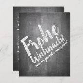 Papier Weihnachtsgrüße auf der Kreidetafel (Devant / Derrière)