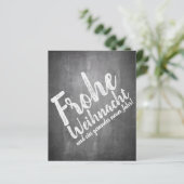 Papier Weihnachtsgrüße auf der Kreidetafel (Debout devant)