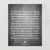 Papier Weihnachtsgrüße auf der Kreidetafel (Dos)