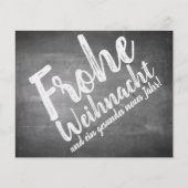 Papier Weihnachtsgrüße auf der Kreidetafel (Devant)