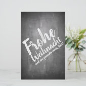 Papier Weihnachtsgrüße auf der Kreidetafel (Debout devant)