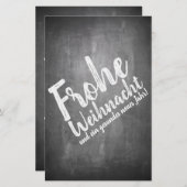 Papier Weihnachtsgrüße auf der Kreidetafel (Devant / Derrière)