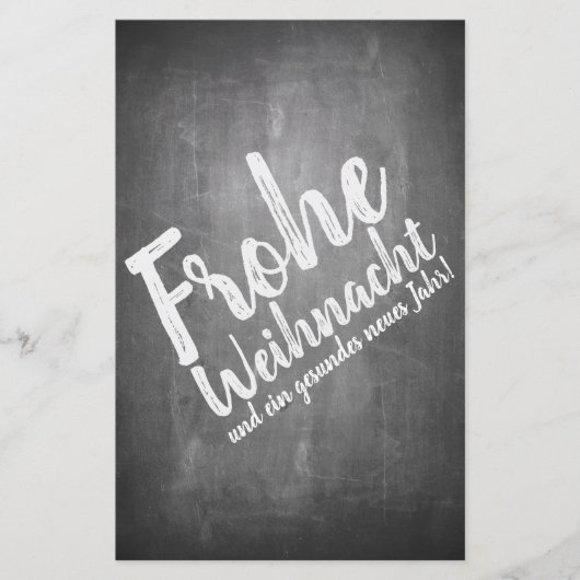 Papier Weihnachtsgrüße auf der Kreidetafel (Devant)