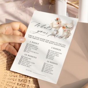 Papier Whats Floral Bow dans votre jeu de Baby shower de