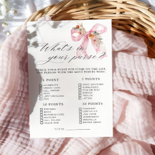 Papier Whats Floral Bow dans votre jeu de Baby shower de