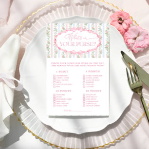 Papier Whats Floral Bow dans votre jeu de douche à sac