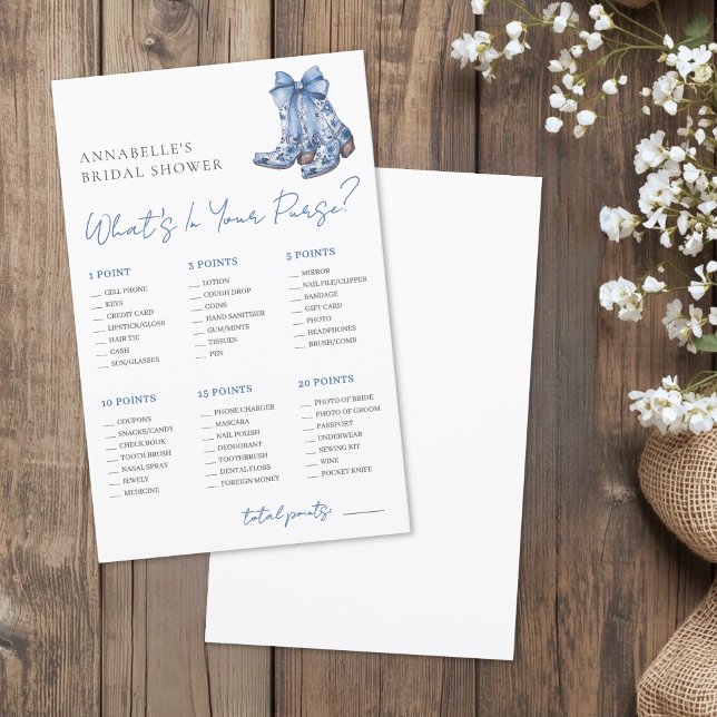 Papier What's In Your Purse Bridal Shower Game (What's In Your Purse Bridal Shower Game)