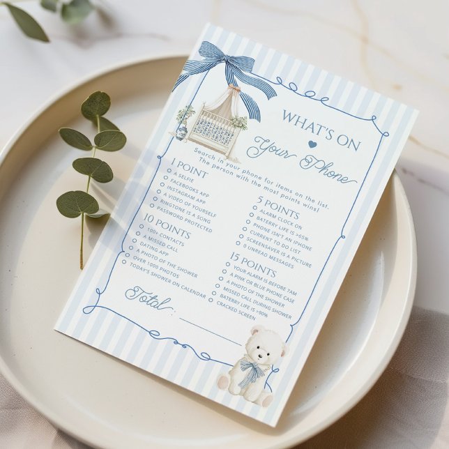 Papier Whats on your Phone French Nursery Coquette Bow (Créateur téléchargé)