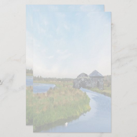 Papier Where the River Ends Stationery Paper (Devant / Derrière)