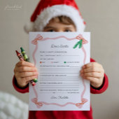 Papier Whimsical Dear Santa Letter - Christmas Wish List