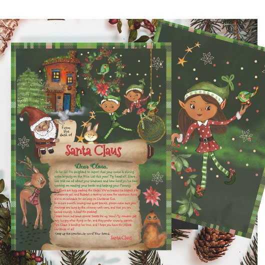Papier Whimsical Official Letter from Santa Desk with Elf