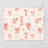 Papier Whimsical Rose Bow Girl Photo Budget Anniversaire (Dos)