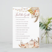 Papier White Cream Citrouille Rustic Trouver le jeu Invit (Debout devant)