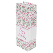 Papier Wijn Sweet Patterned Gift Bag Cadeautas (Voorkant Gekanteld)