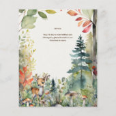 Papier Wild One Baby Deer Bois Animaux 1er anniversaire (Dos)