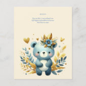 Papier Wild One Bear 1er anniversaire (ou EDIT AGE) Or Tu (Dos)