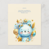 Papier Wild One Bear 1er anniversaire (ou EDIT AGE) Or Tu (Dos)