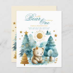 Papier Wild One Bear 1er anniversaire (ou EDIT AGE) Or Tu