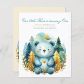 Papier Wild One Bear 1er anniversaire (ou EDIT AGE) Or Tu (Devant / Derrière)