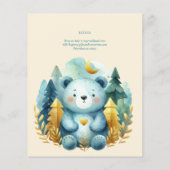 Papier Wild One Bear 1er anniversaire (ou EDIT AGE) Or Tu (Dos)