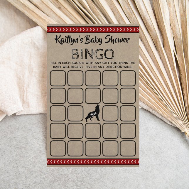 Papier Wild One Boys Baby shower Bingo (Créateur téléchargé)