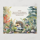 Papier Wild One Woodland Animaux 1er Anniversaire (Dos)