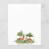 Papier Wild Un anniversaire forêt animaux invitation (Dos)
