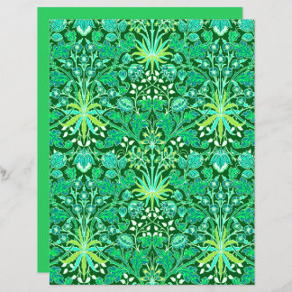 Papier William Morris Hyacinth Imprimer, Emerald Green