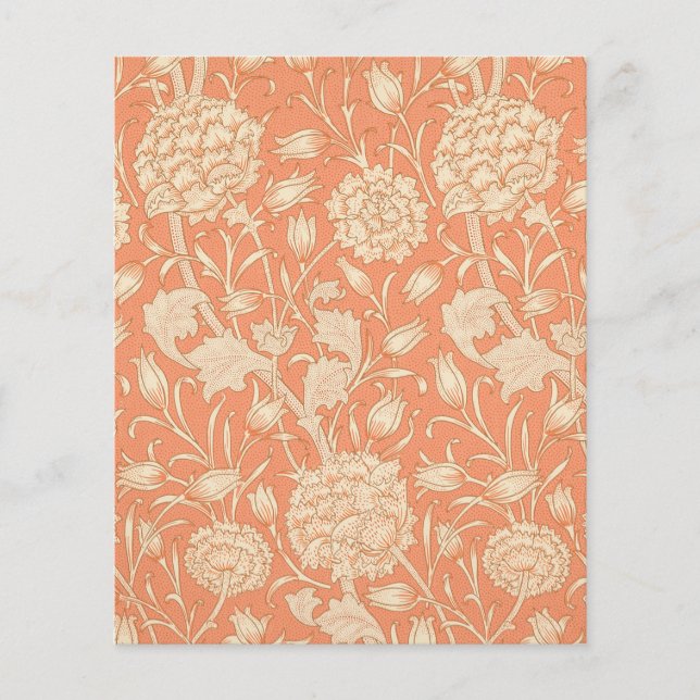 Papier William Morris, Peach Wild Tulips (Devant)