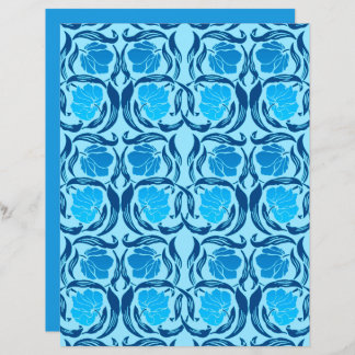 Papier William Morris Pimpernel, Denim & Bleu clair