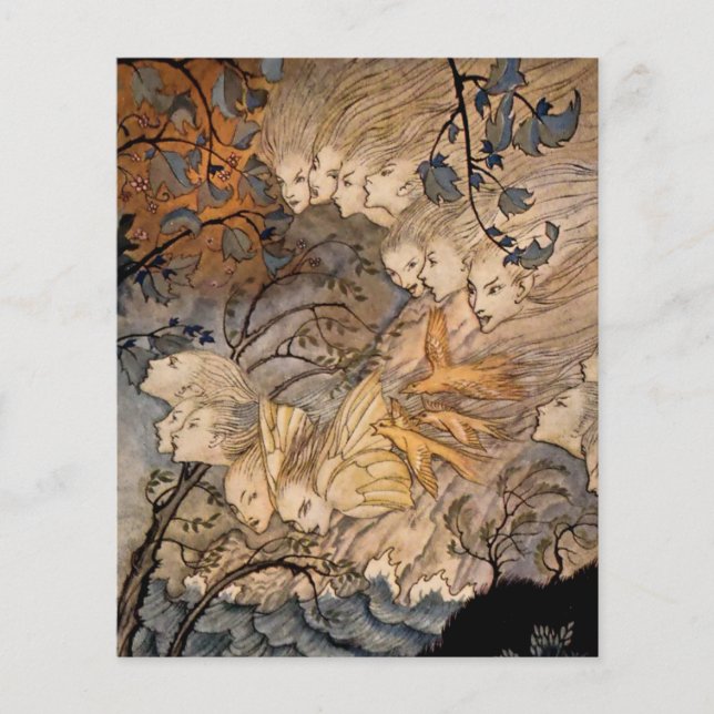 Papier « Wind Sprites » par Arthur Rackham (Devant)