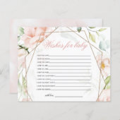 Papier Wings For Baby Elephant Blush Baby shower Jeu (Devant / Derrière)