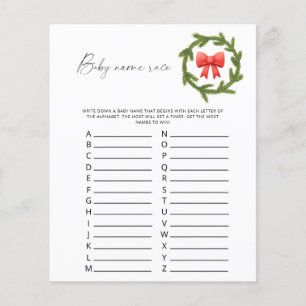 Papier Winter Baby jeu de course de nom