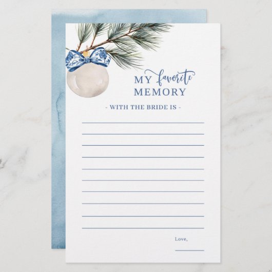 Papier Winter Chinoiserie Bow My Favori Memory Jeu (Devant / Derrière)