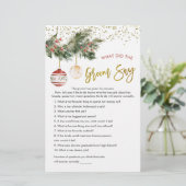 Papier Winter Deck the Halls Fête des mariées What Groom (Debout devant)