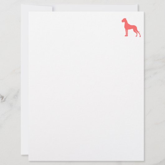 Papier Winter Great Dane (Dos)