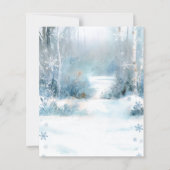 Papier Winter Onederland Bear Blue First Birthday Budget (Dos)