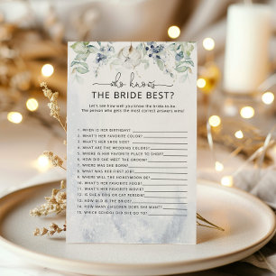 Papier Winter Qui connaît la mariée meilleur jeu
