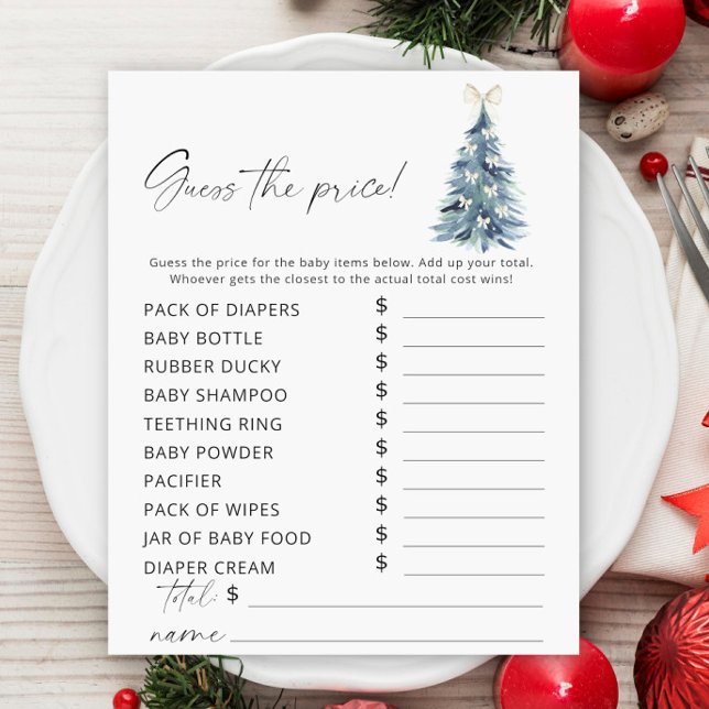 Papier Winter tree Devinez le prix Jeu (Créateur téléchargé)