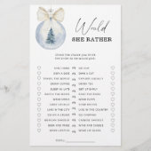 Papier Winter Voudrait-elle plutôt nuptiale douche jeu (Devant)