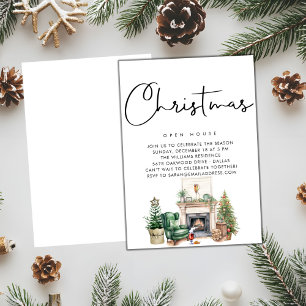 PAPIER Winter Wonderland Kerstopen haard Kaart