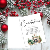 PAPIER | Winter Wonderland Kerstopen haard Kaart