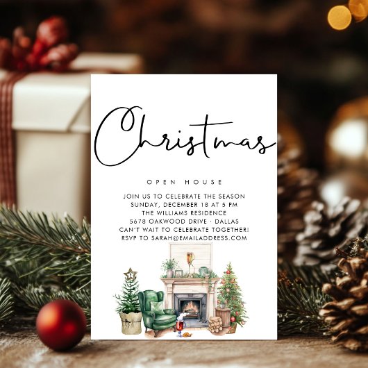 PAPIER | Winter Wonderland Kerstopen haard Kaart