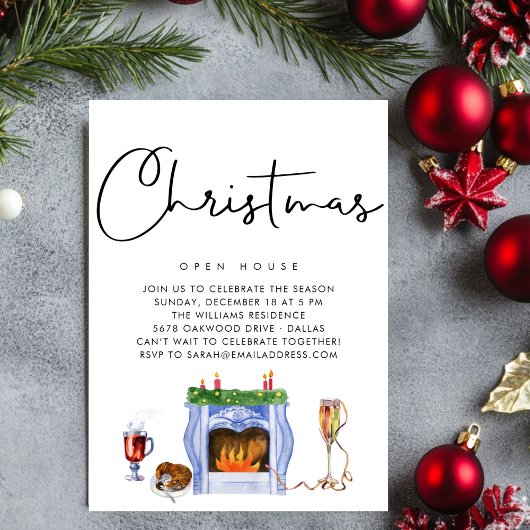 PAPIER | Winter Wonderland Kerstopen haard Kaart