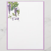 Papier Wisteria Art Nouveau (Devant)